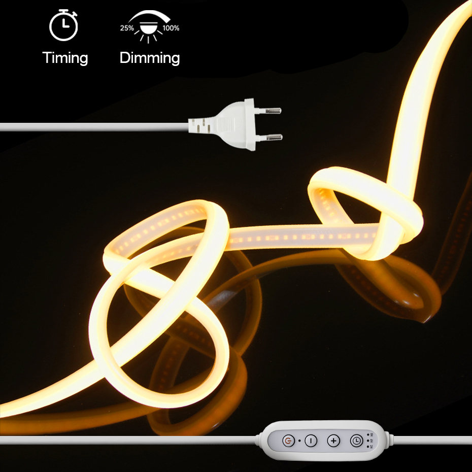 Kitchen Appliances In White - Waterproof COB Led Strip Light 110V