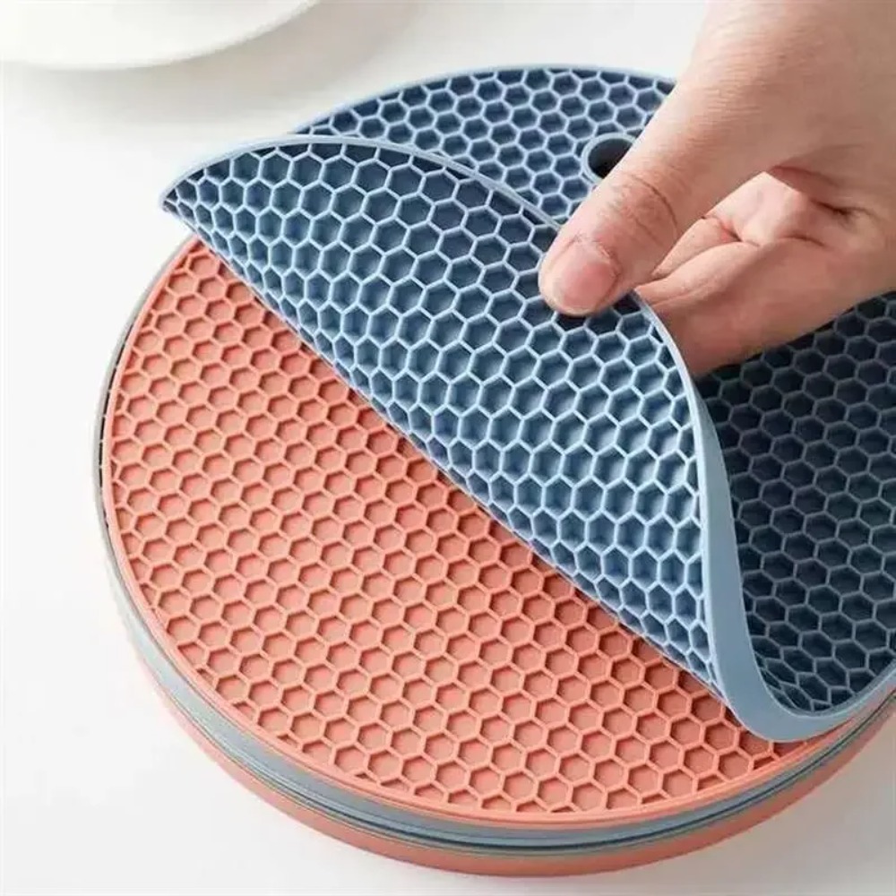 Kitchen Appliances Holder - Multifunctional Silicone Kitchen Mat Round Non