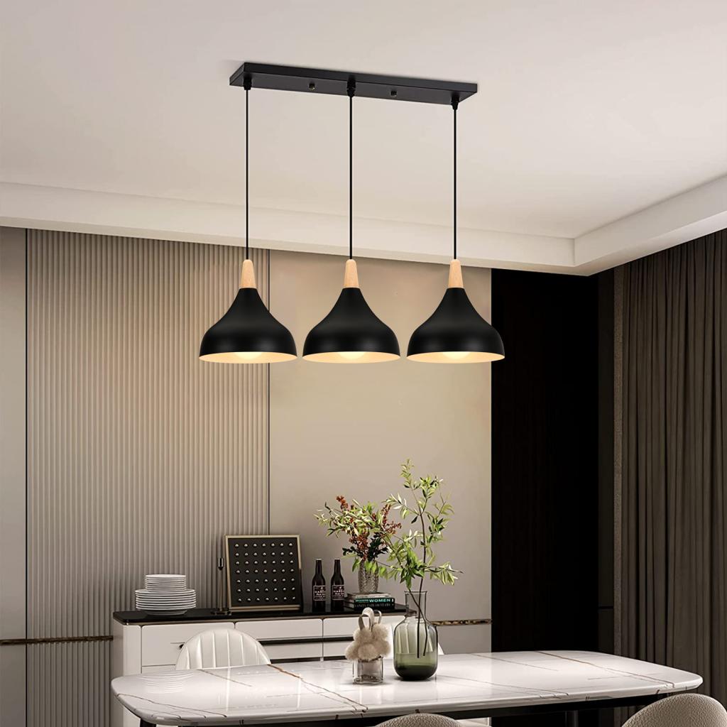 Nordic Wood LED Pendant Lights - Kitchen Appliances In White のレビューと価格