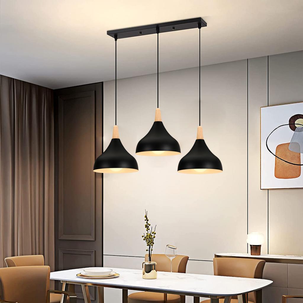 Nordic Wood LED Pendant Lights - Kitchen Appliances In White のレビューと価格
