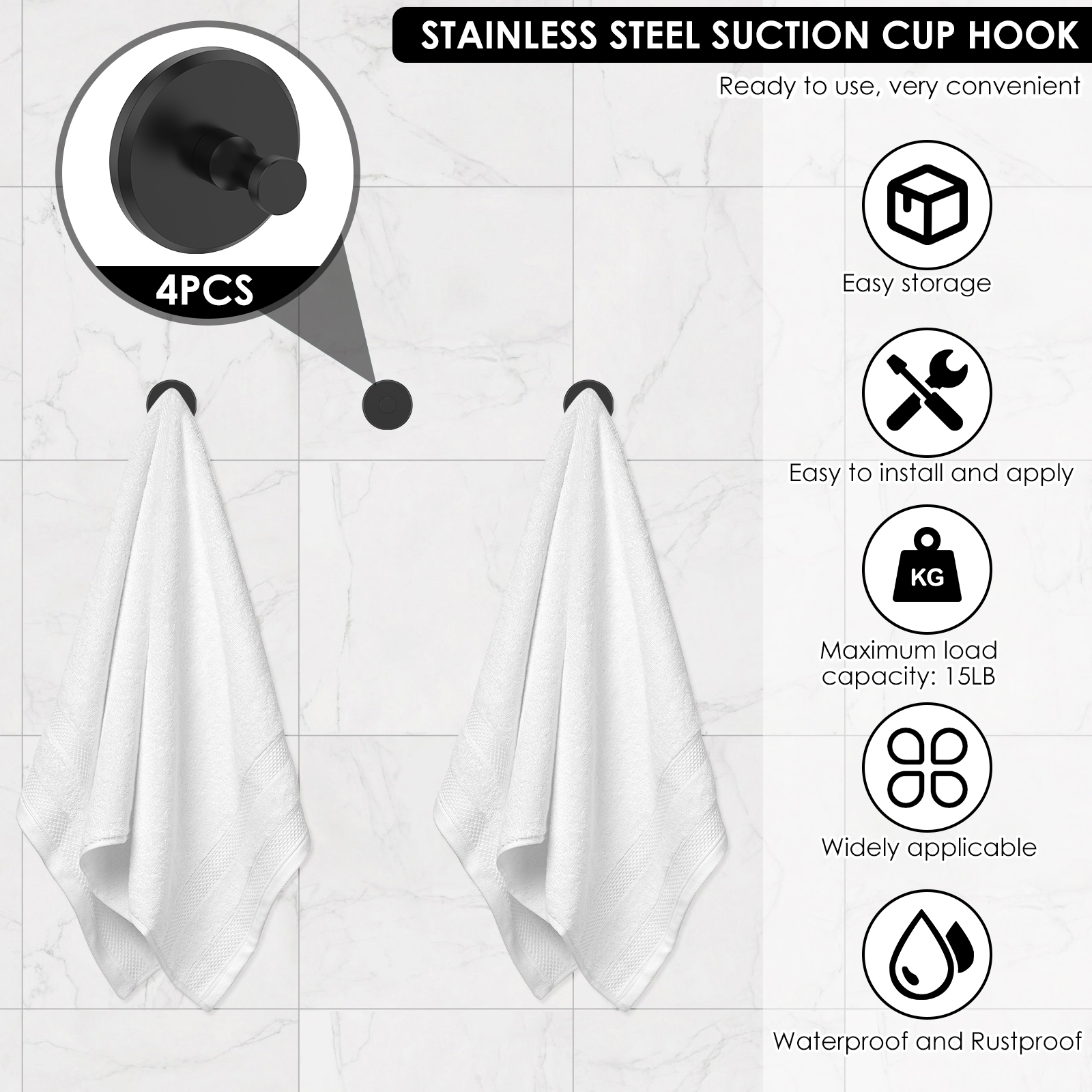 2/6Pcs Stainless Steel Suction - Kitchen Appliances Holder のレビューと価格