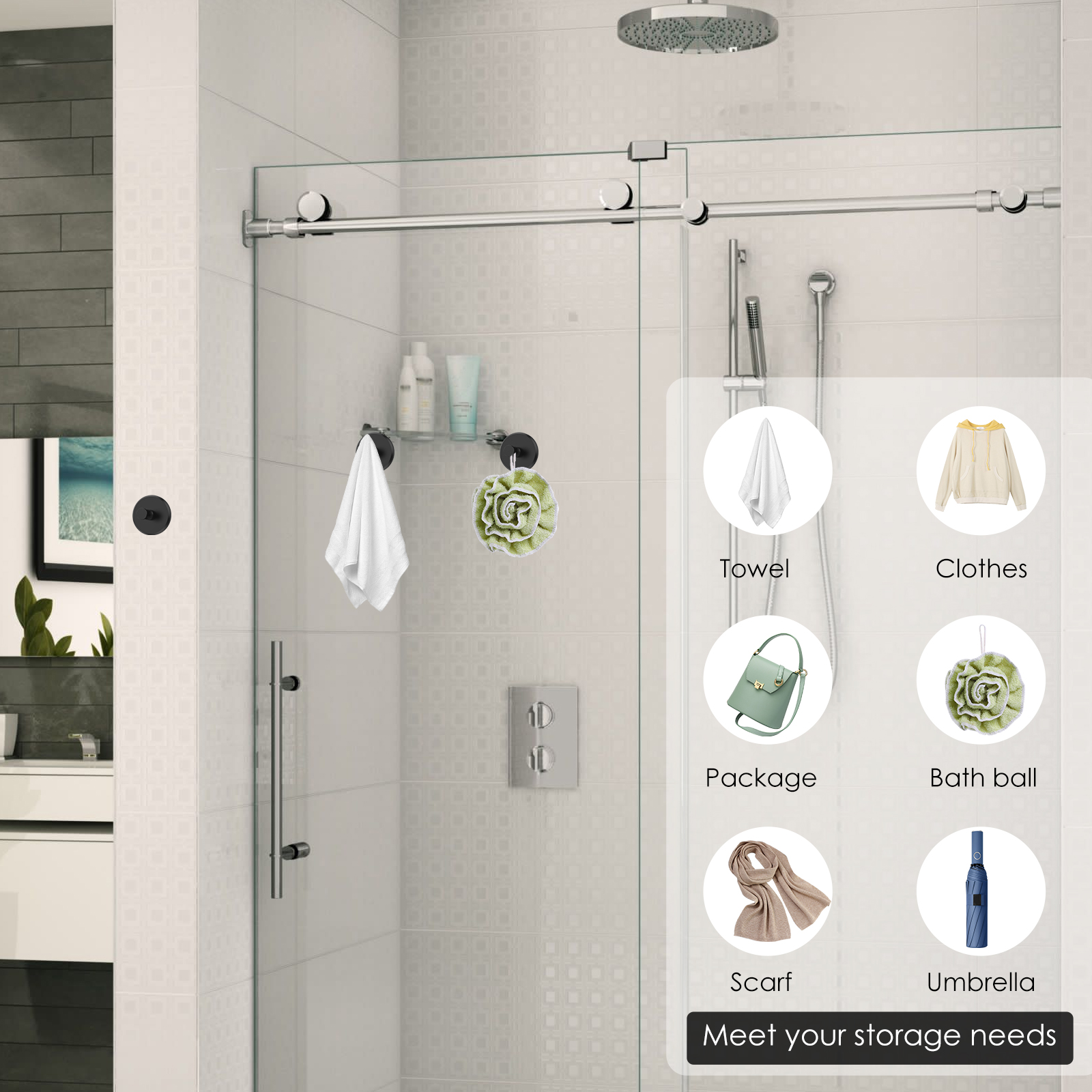2/6Pcs Stainless Steel Suction - Kitchen Appliances Holder のレビューと価格