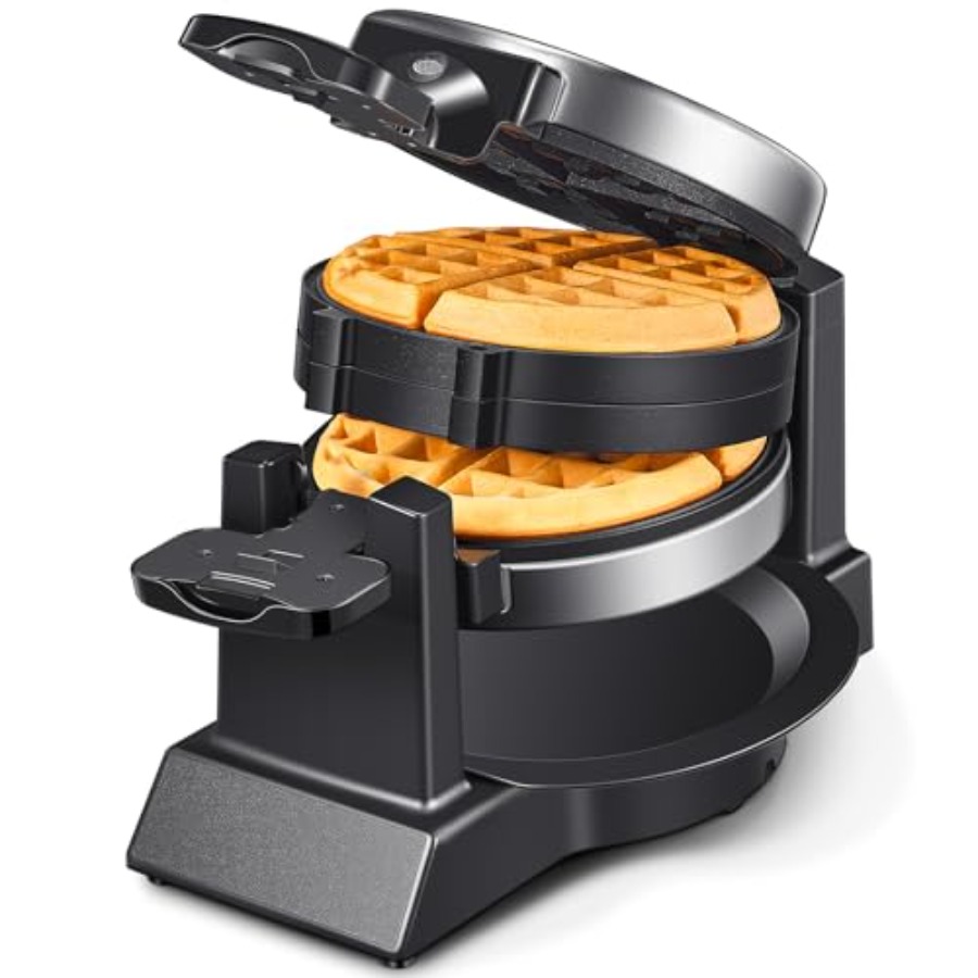 Classic Waffle Iron Double Bel - Waffle Iron Belgian のレビューと価格
