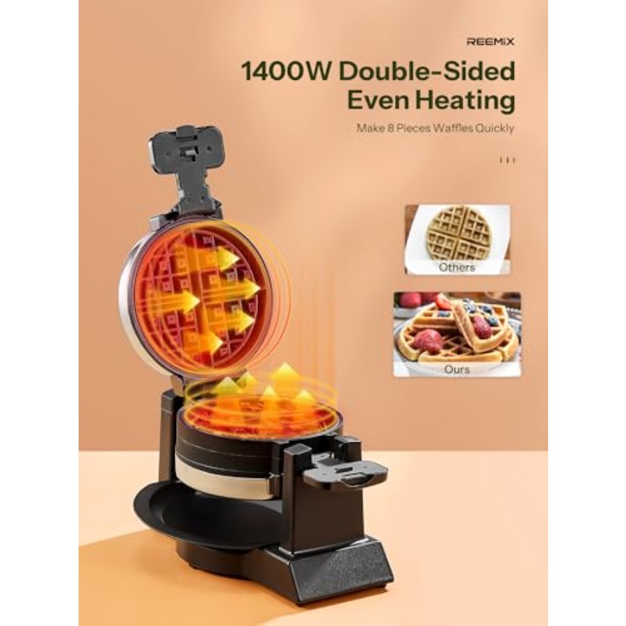 Classic Waffle Iron Double Bel - Waffle Iron Belgian のレビューと価格