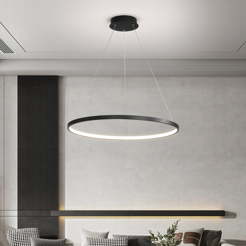 Modern Round LED Chandelier Bl - Kitchen Appliances In White のレビューと価格