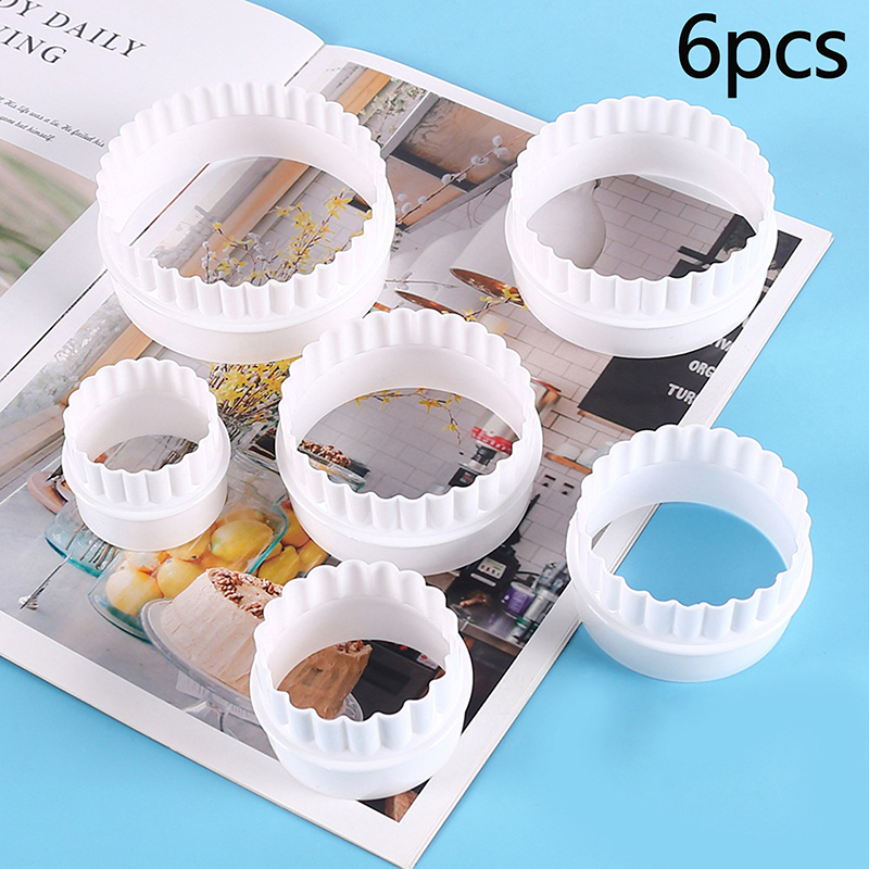 6Pcs/Set White Wave Round Doub - Kitchen Appliances In White のレビューと価格