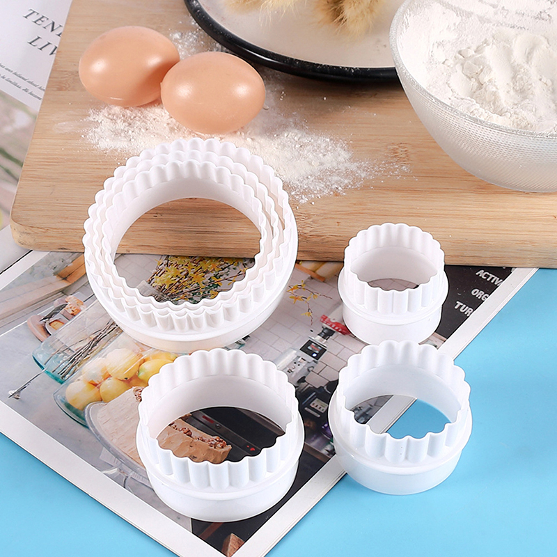6Pcs/Set White Wave Round Doub - Kitchen Appliances In White のレビューと価格