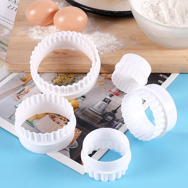 6Pcs/Set White Wave Round Doub - Kitchen Appliances In White のレビューと価格