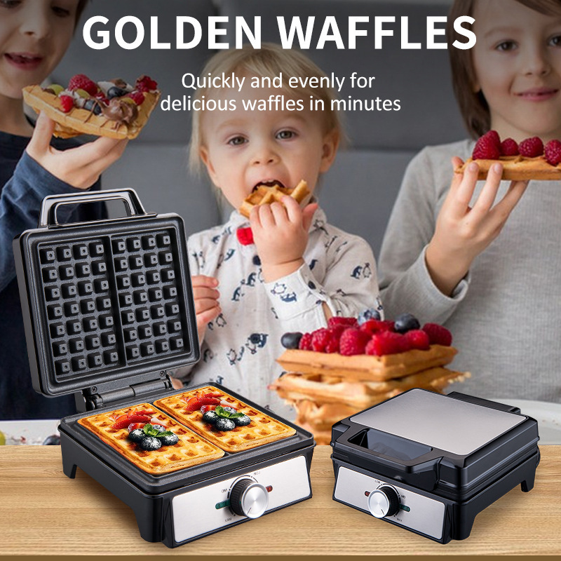 Waffles Maker 2 Slices Adjusta - Waffle Iron Belgian のレビューと価格
