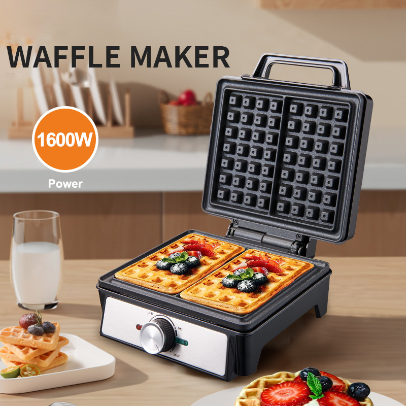 Waffles Maker 2 Slices Adjusta - Waffle Iron Belgian のレビューと価格