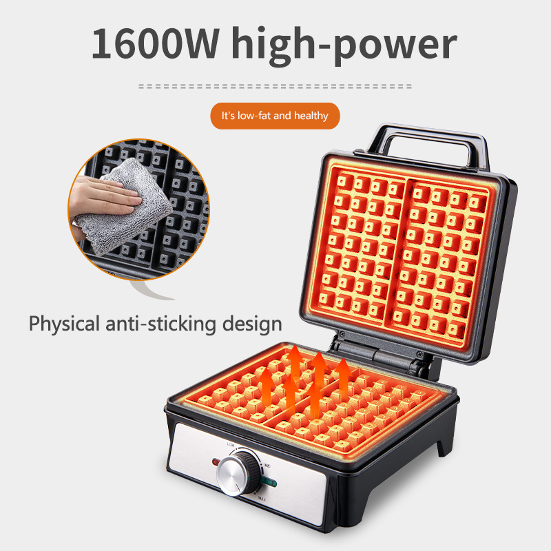 Waffles Maker 2 Slices Adjusta - Waffle Iron Belgian のレビューと価格