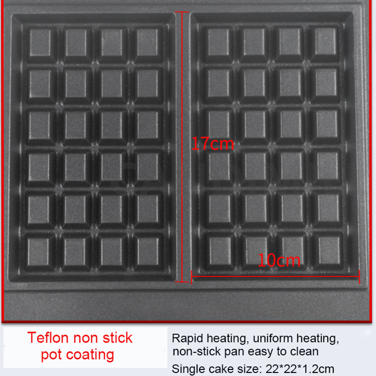 Non-Stick Waffle Maker Square  - Waffle Iron Belgian のレビューと価格