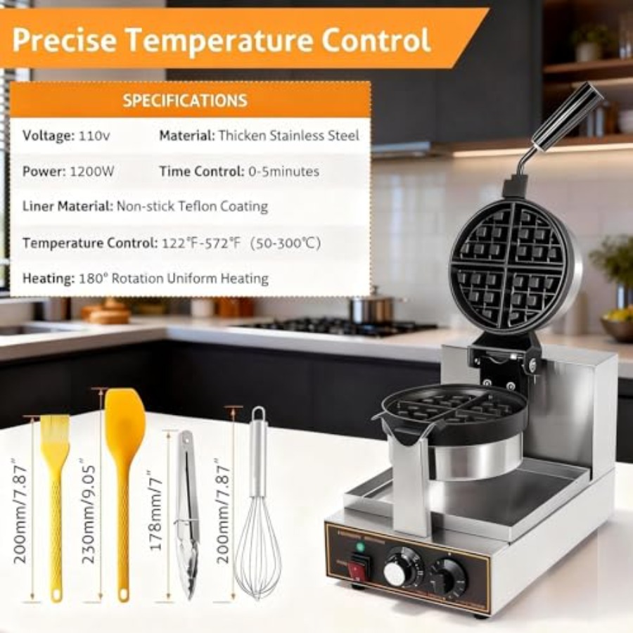 Commercial Thick Belgian Waffl - Waffle Iron Belgian のレビューと価格