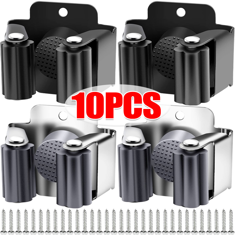 1-10Pcs Mop Broom Holder Wall  - Kitchen Appliances Holder のレビューと価格
