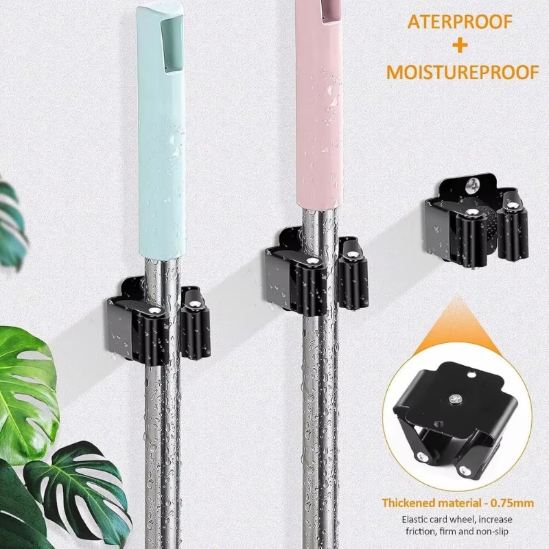 1-10Pcs Mop Broom Holder Wall  - Kitchen Appliances Holder のレビューと価格