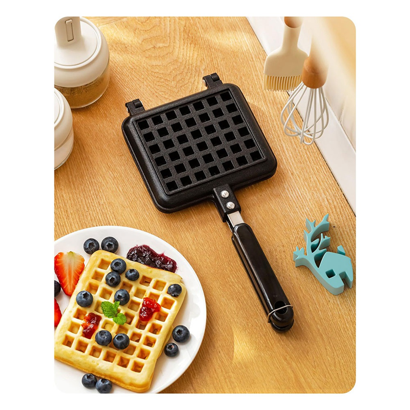 1 PCS Stove Top Waffle Iron Pl - Waffle Iron Belgian のレビューと価格