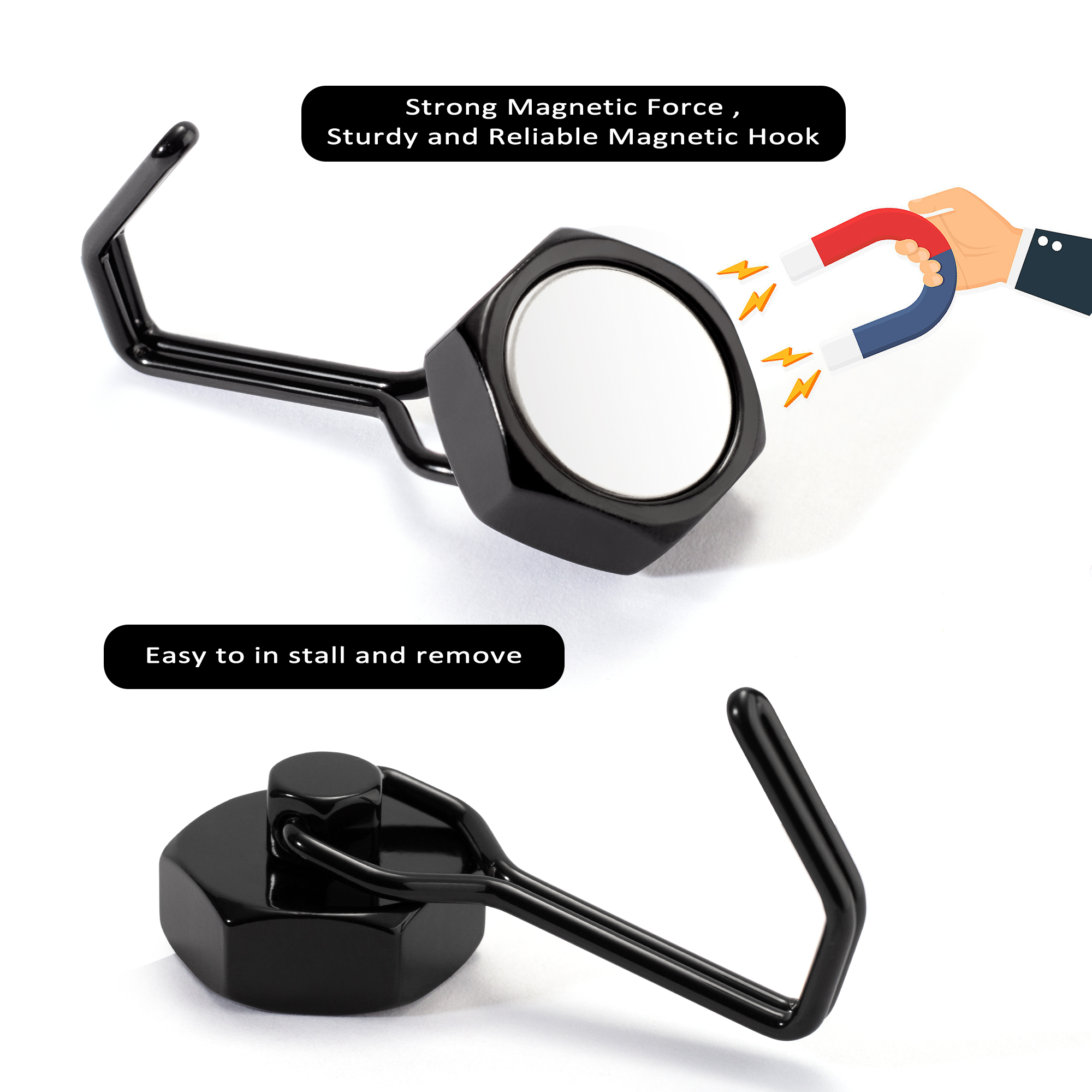 2PCS Strong Magnetic Hooks Sto - Kitchen Appliances Holder のレビューと価格