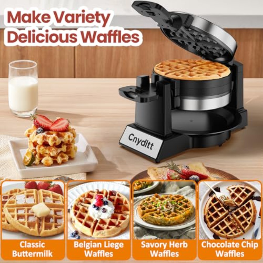Double Waffle Maker 1400W Rota - Waffle Iron Belgian のレビューと価格