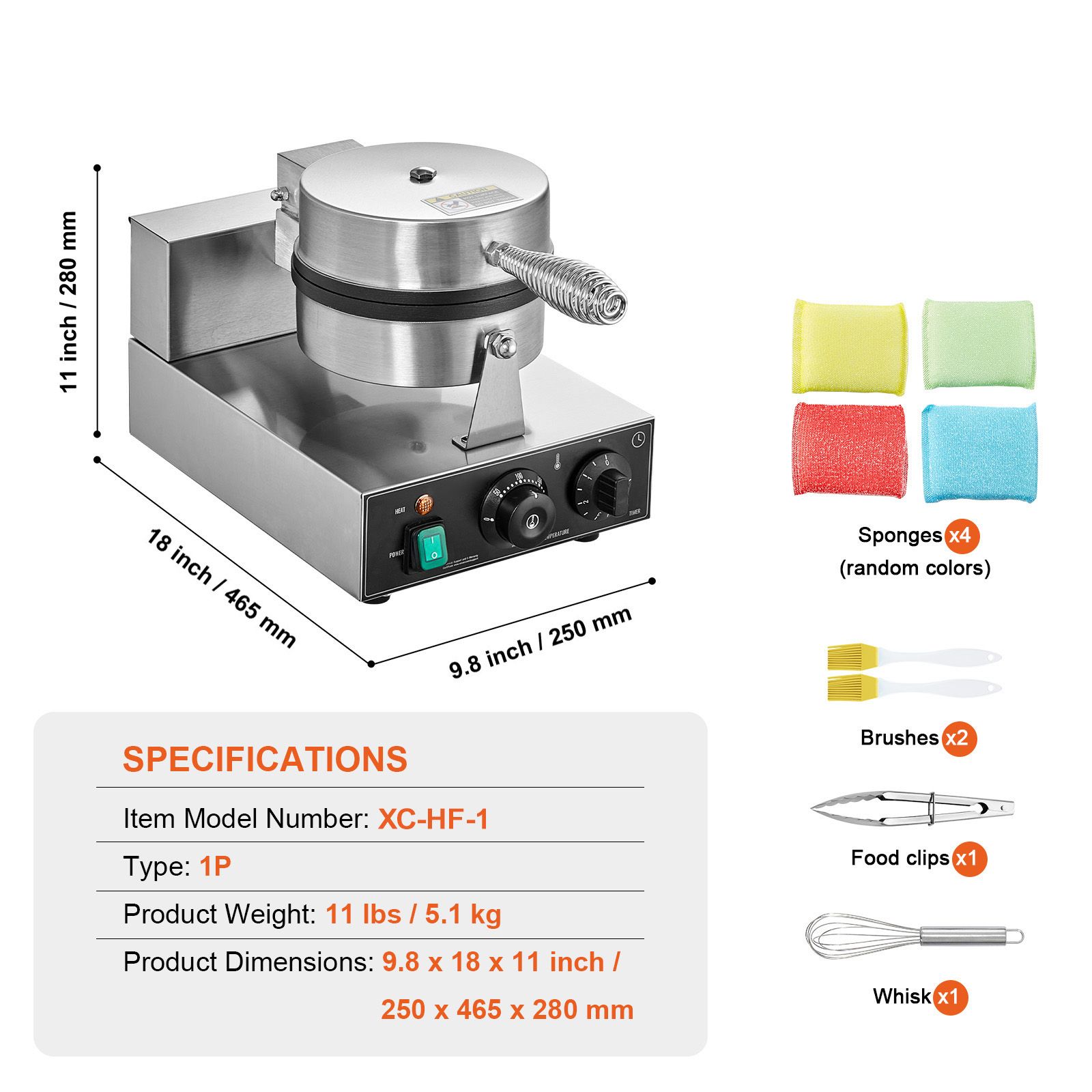 Commercial Waffle Maker, 1230W - Waffle Iron Belgian のレビューと価格