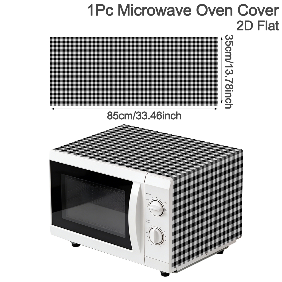 Black White Plaid Microwave Ov - Kitchen Appliances In White のレビューと価格