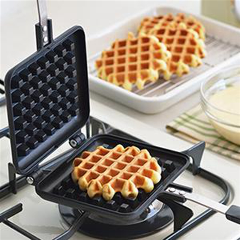 1 PCS Stove Top Waffle Iron Pl - Waffle Iron Belgian のレビューと価格