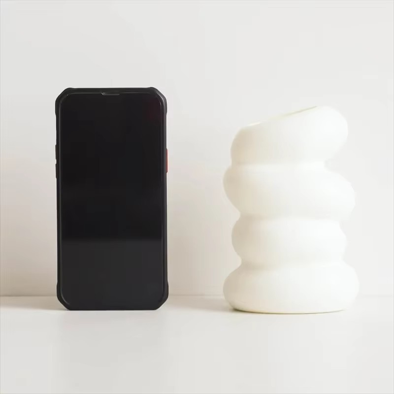 1PC Plastic Spiral White Vase  - Kitchen Appliances In White のレビューと価格