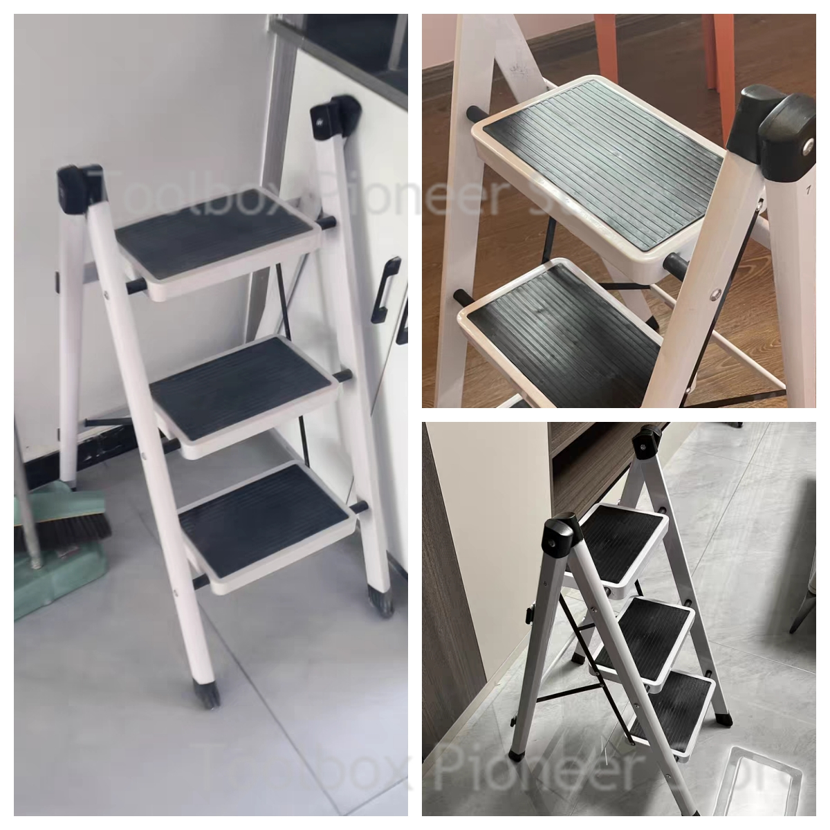 3-Step Foldable Ladder Chair W - Kitchen Appliances In White のレビューと価格