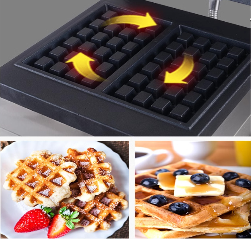 Commercial Square Belgian Waff - Waffle Iron Belgian のレビューと価格
